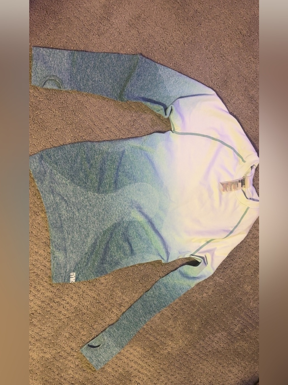 GymShark ombré seamless long sleeve